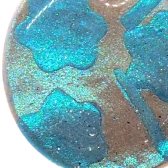 Teal Blues Earrings - Picture 4 of 5